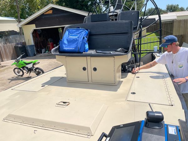 Digital deck templating with Prodim Proliner on airboat
