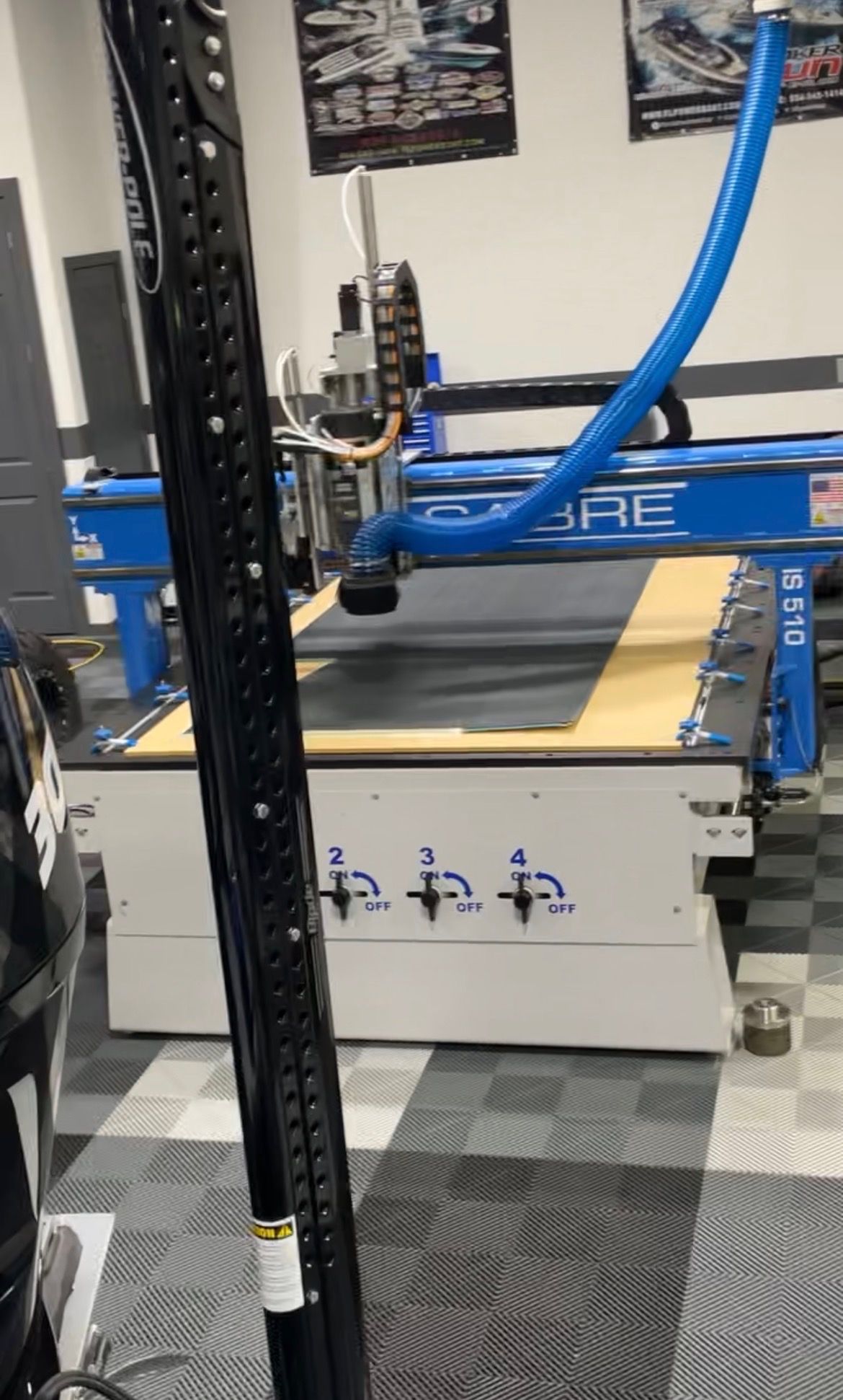 Sabre IS 510 CNC router in Better By Boat fabrication shop
