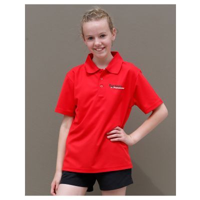 PS81K Kids Verve CoolDry Logo Polo Shirts
