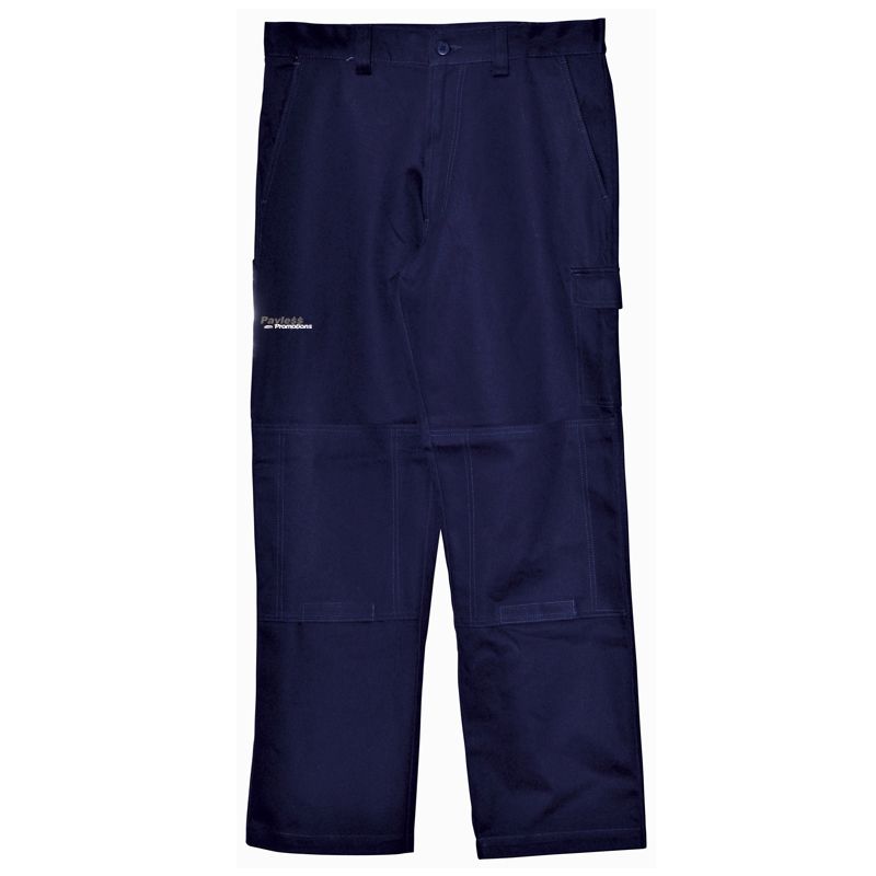WP03 Cotton Drill Cargo Work & Hi Vis Pants With Removable Knee Pads