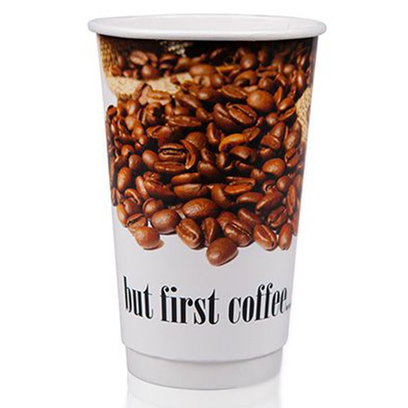 Download Custom 16EZ-DP 490ml Double Wall Paper Coffee Cups With ...
