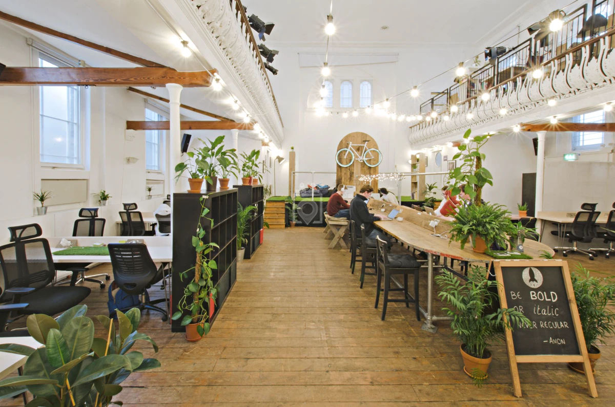 Coworking area at Only Connect King's Cross on Tally Market