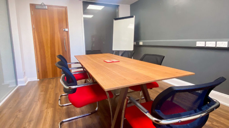 Meeting room on the ground floor at WERKS 45 Church Road in Hoves on Tally Workspace