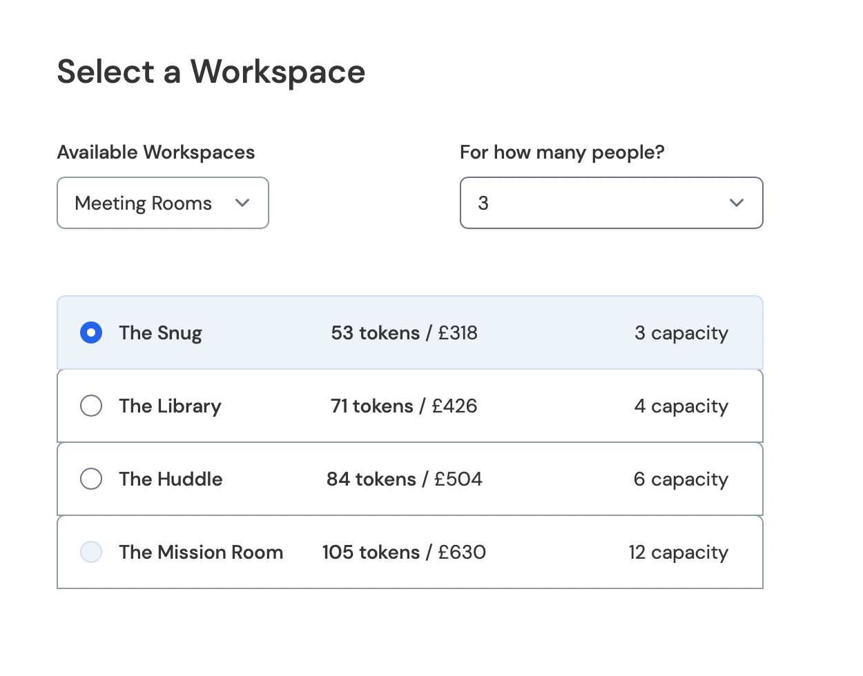 OfficeRnD dashboard - on Tally Workspace