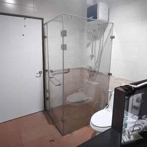 Kaca Shower Tempered, Partisi Kaca Kamar Mandi