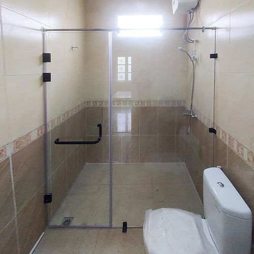 Kaca Shower Tempered , partisi kaca kamar mandi