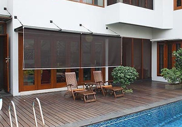 rumah dengan suntex blinds