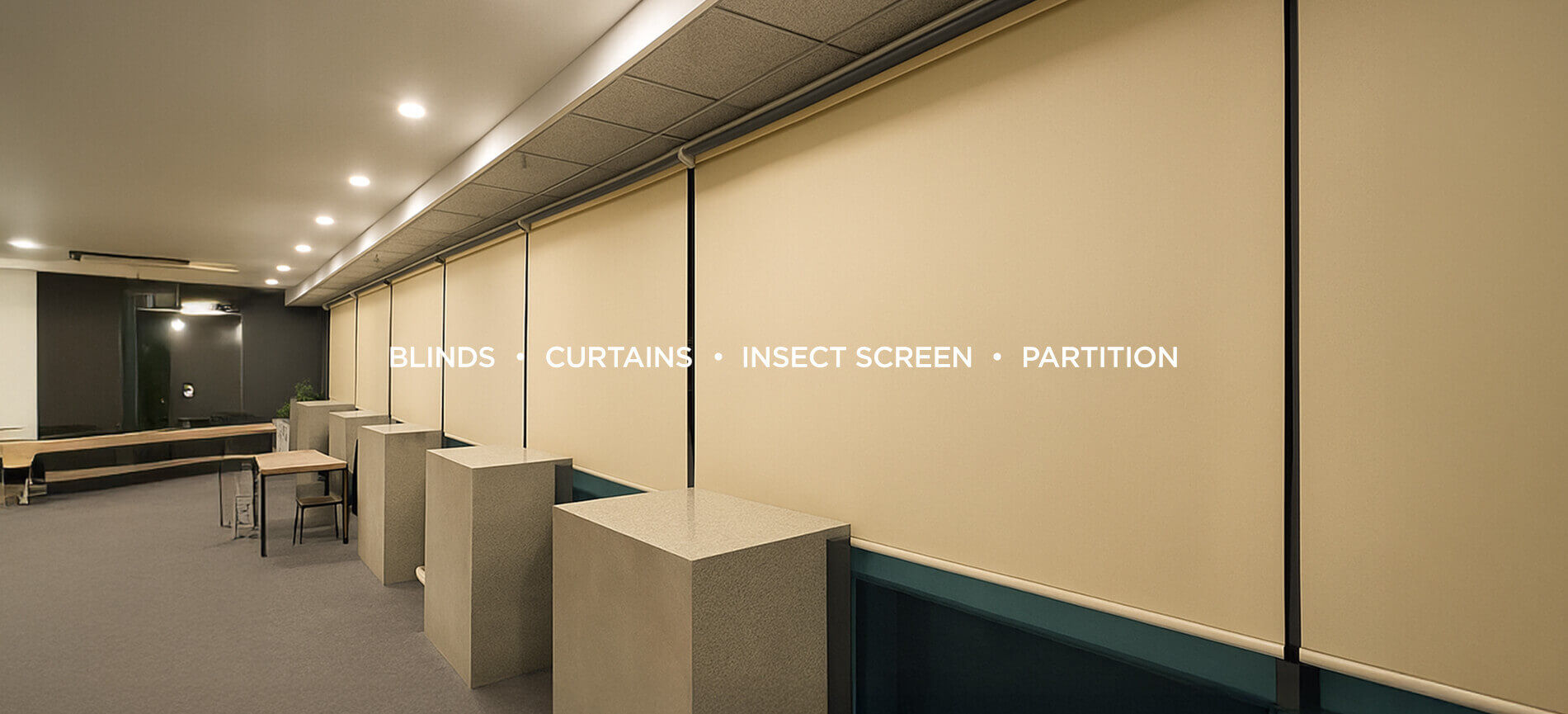 blinds, curtains, insect screen, partition