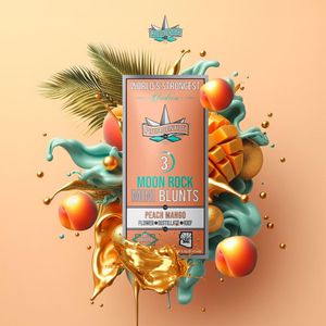 Peach Mango Moon Rock Mini 3pks by presidential preroll at ShowGrow Long Beach Dispensary | Cannabis, Vapes, Edibles & Pickup