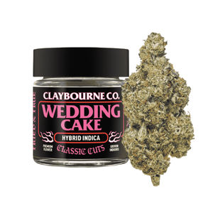 Wedding Cake by claybourne co. flower at ShowGrow Long Beach Dispensary | Cannabis, Vapes, Edibles & Pickup