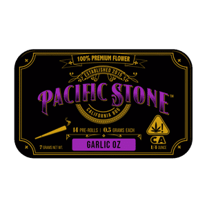 Garlic OZ 14pks by pacific stone preroll at ShowGrow Long Beach Dispensary | Cannabis, Vapes, Edibles & Pickup