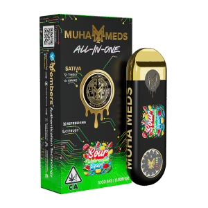 Muha Meds- Sour Watermelon Squirt by muha meds cart at ShowGrow Long Beach Dispensary | Cannabis, Vapes, Edibles & Pickup