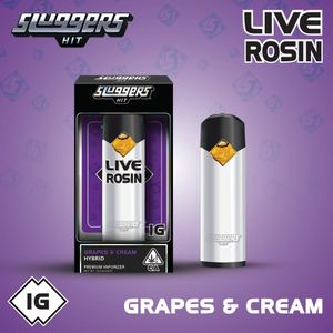 Grapes & Cream Rosin by sluggers cart at ShowGrow Long Beach Dispensary | Cannabis, Vapes, Edibles & Pickup