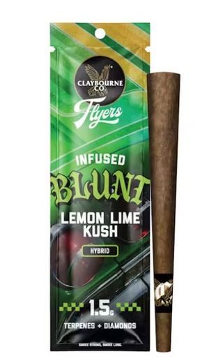 Lemon Lime Kush Blunt by claybourne preroll at ShowGrow Long Beach Dispensary | Cannabis, Vapes, Edibles & Pickup