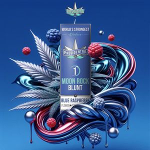Blue Raspberry Moon Rock Blunt by presidential preroll at ShowGrow Long Beach Dispensary | Cannabis, Vapes, Edibles & Pickup