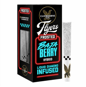Baja Berry Frosted Flyers 5pks by claybourne co. preroll at ShowGrow Long Beach Dispensary | Cannabis, Vapes, Edibles & Pickup