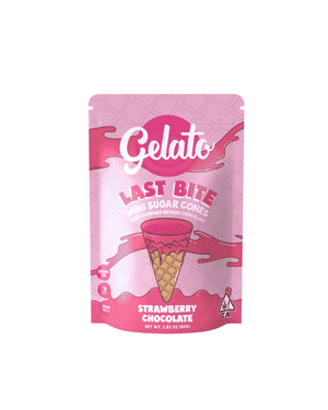 Strawberry Chocolate Last Bite  Cones by gelato edible at ShowGrow Long Beach Dispensary | Cannabis, Vapes, Edibles & Pickup