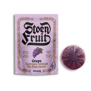 Single Grape  Gummy by stoen fruit edible at ShowGrow Long Beach Dispensary | Cannabis, Vapes, Edibles & Pickup