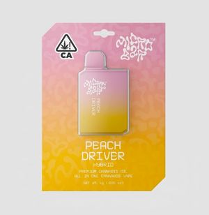 Peach Driver by microbar cart at ShowGrow Long Beach Dispensary | Cannabis, Vapes, Edibles & Pickup