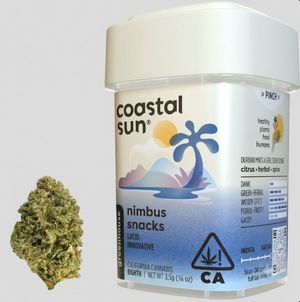 Nimbus Snacks by coastal sun flower at ShowGrow Long Beach Dispensary | Cannabis, Vapes, Edibles & Pickup