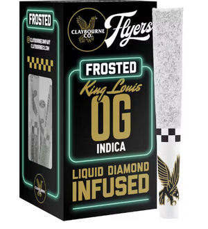 King Louis OG Frosted Flyers 5pks by claybourne preroll at ShowGrow Long Beach Dispensary | Cannabis, Vapes, Edibles & Pickup