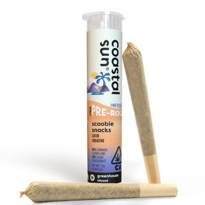 Scoobie Snack 2pks by coastal sun preroll at ShowGrow Long Beach Dispensary | Cannabis, Vapes, Edibles & Pickup