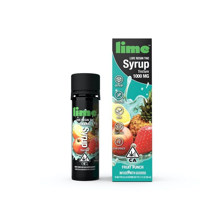 Fruit Punch Live Resin Syrup by lime edible at Haven