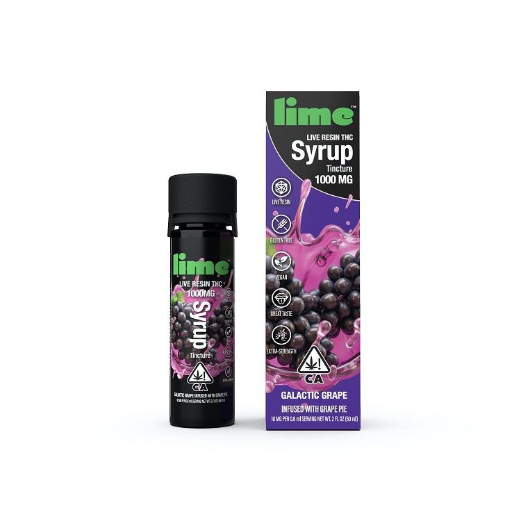 Galactic Grape Live Resin Syrup by lime edible at Haven