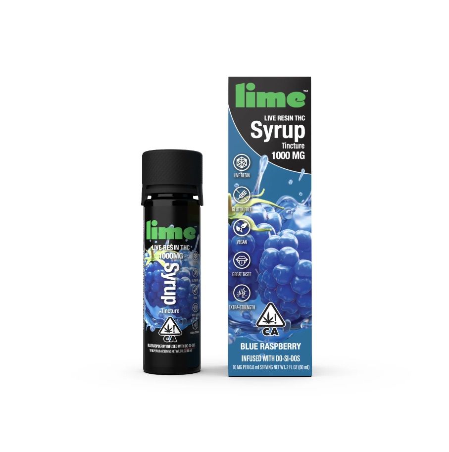 Blue Raspberry Live Resin Syrup by lime edible at Haven