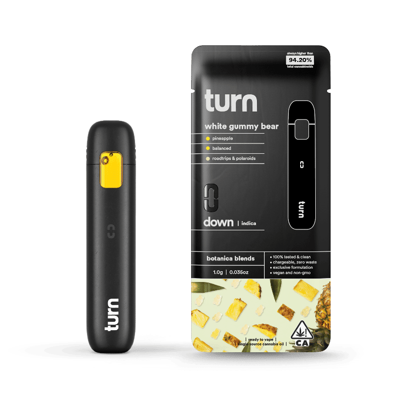 White Gummy Bear Down by turn cart at Haven