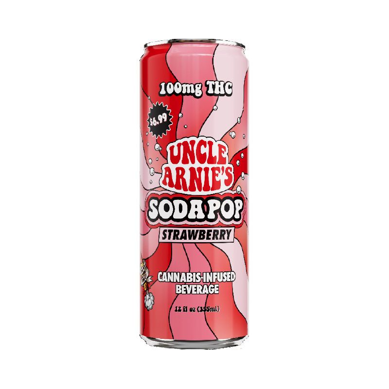 Strawberry Soda by uncle arnie's edible at Haven