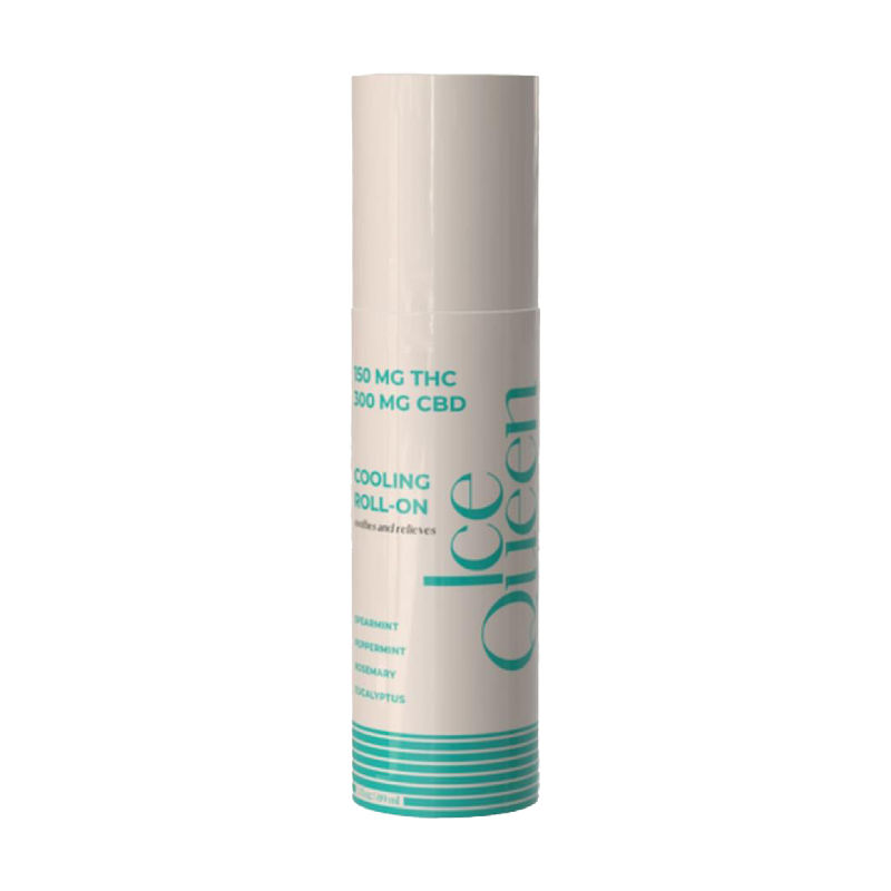 Ice Queen Cooling Roll On 2:1 CBD:THC 150mg by high gorgeous topical at Haven