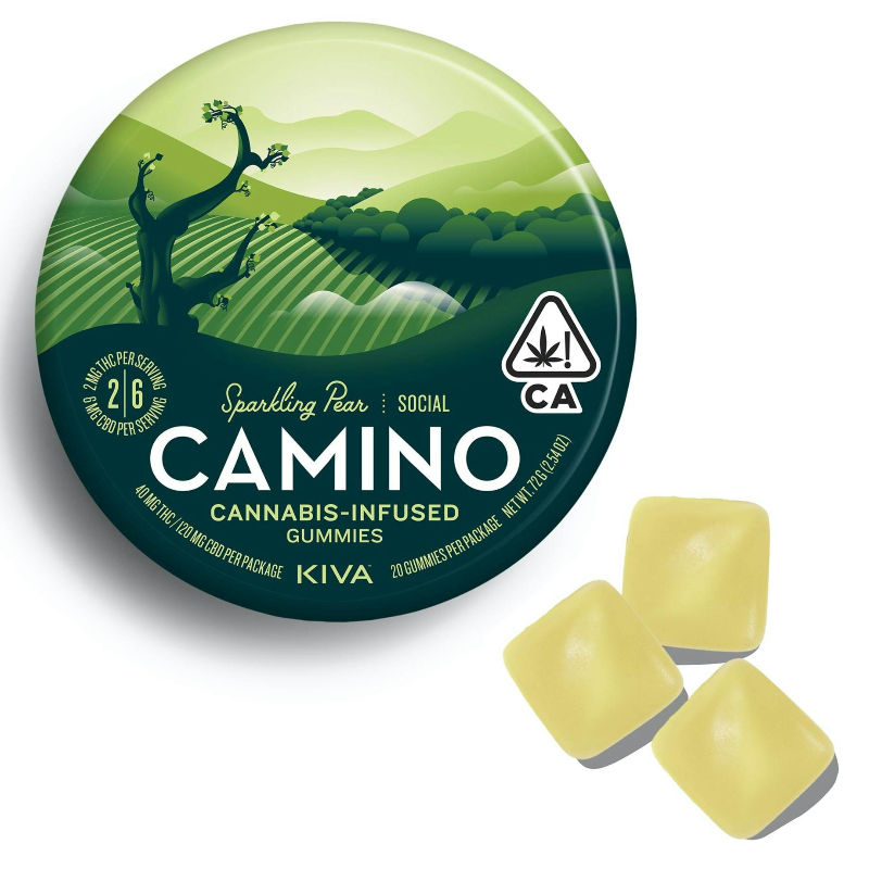 Sparkling Pear 3:1 CBD 40mg by camino gummies edible at Haven