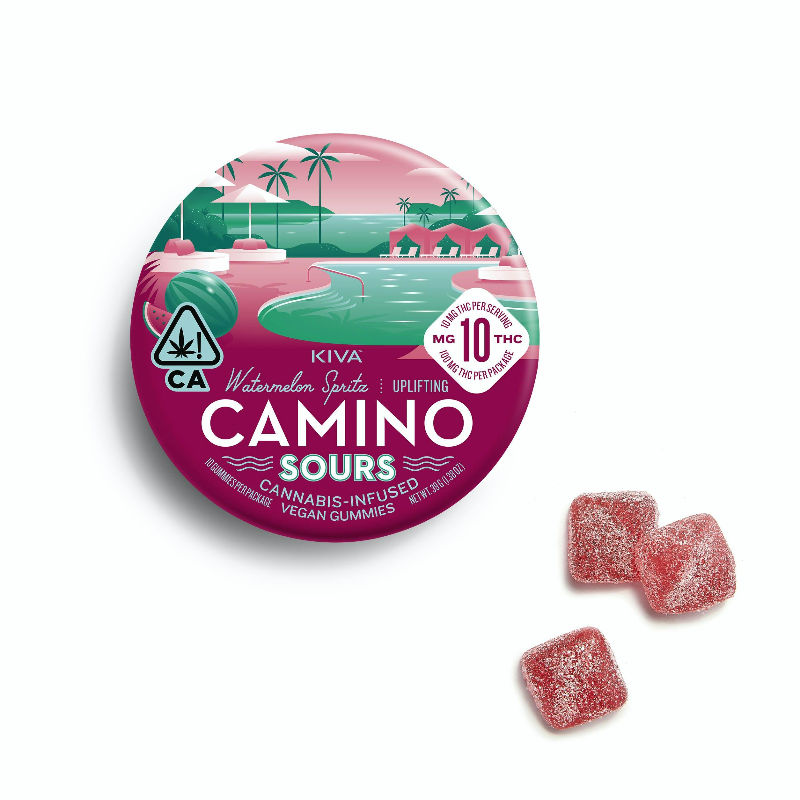 Watermelon Spritz Sours by camino gummies edible at Haven