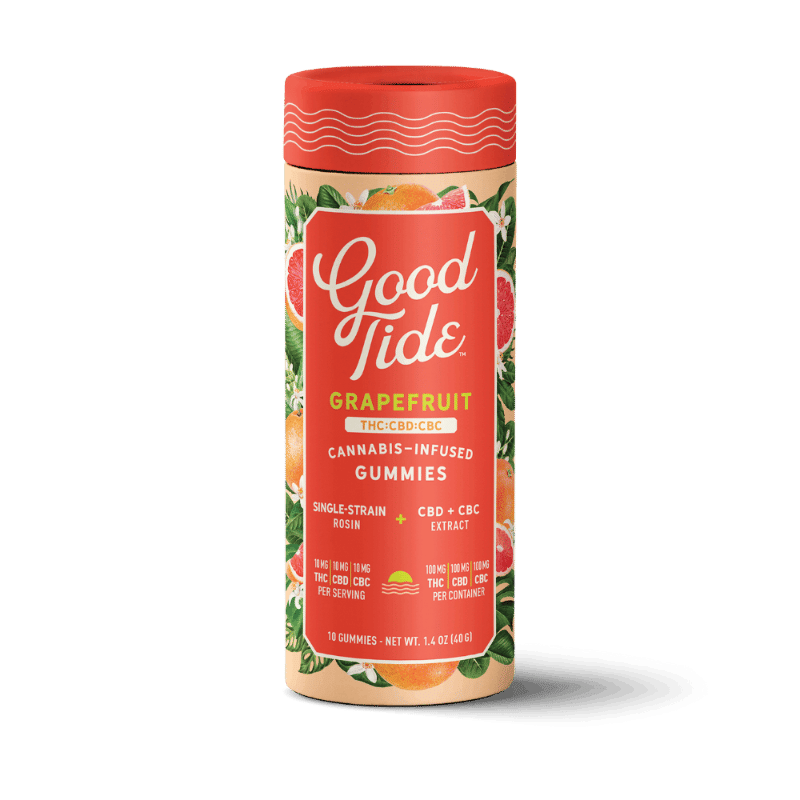 Grapefruit 1:1:1 THC:CBD:CBC by good tide edible at Haven