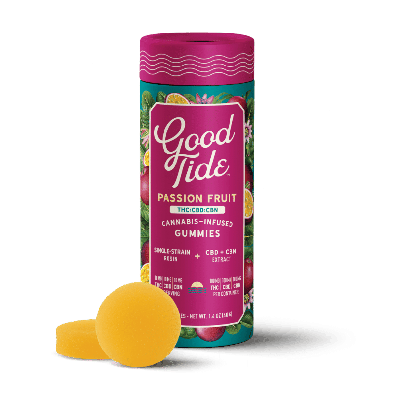 Passion Fruit 1:1:1 THC:CBD:CBN by good tide edible at Haven