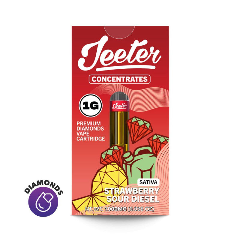 Strawberry Sour Diesel by jeeter cart at Haven