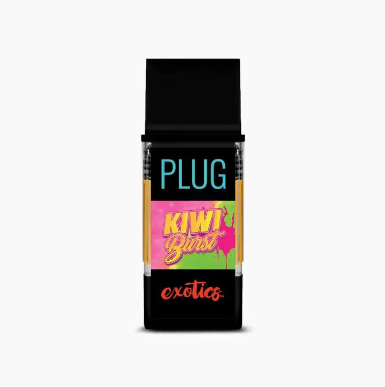 Exotics Kiwi Burst by plug play cart at Haven