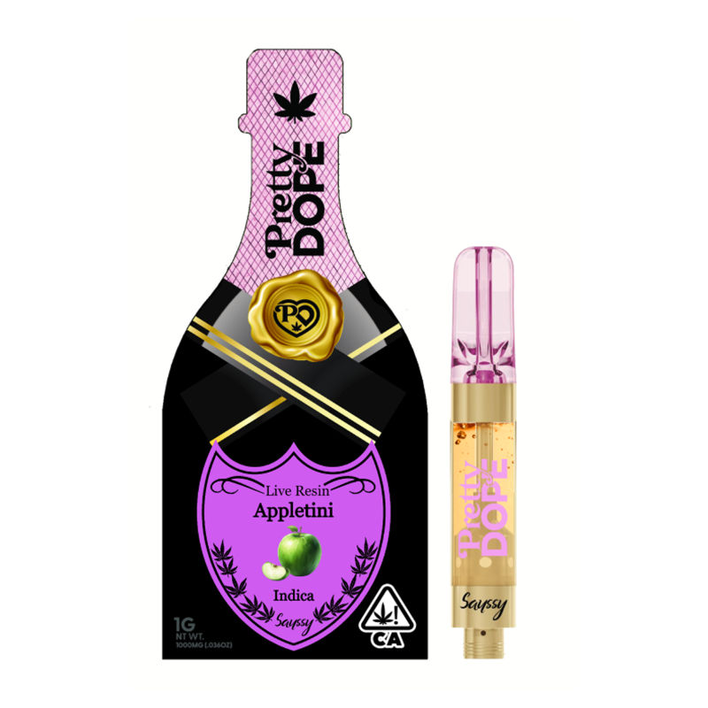 Appletini Live Resin by pretty dope cart at Haven