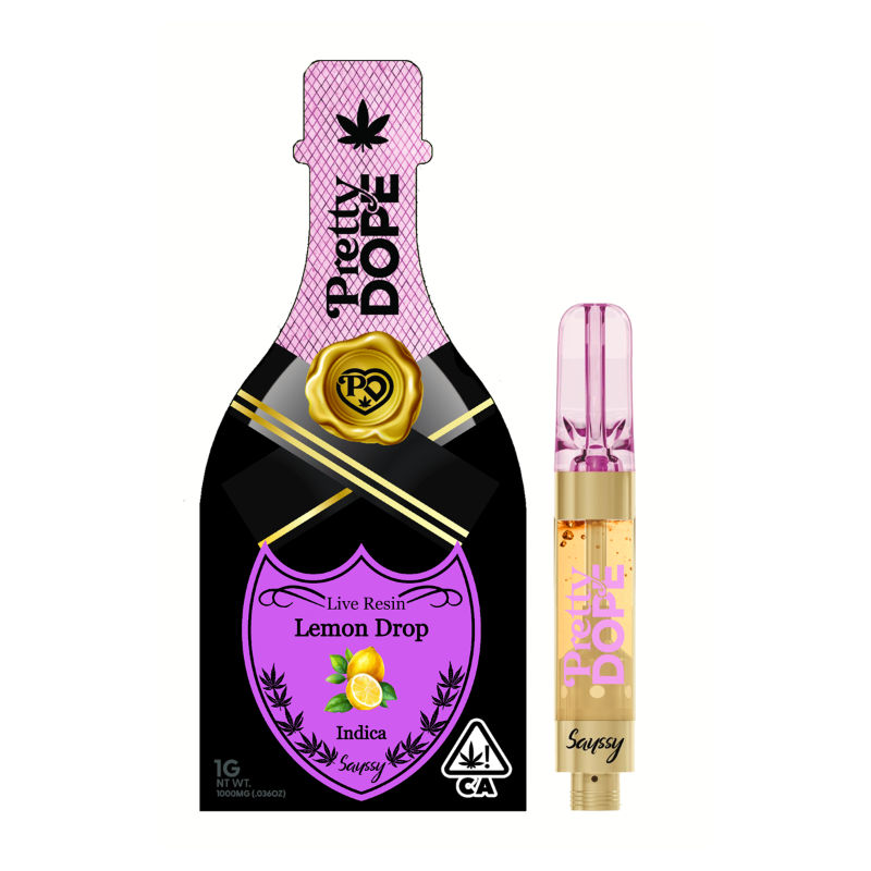 Lemon Drop Live Resin by pretty dope cart at Haven
