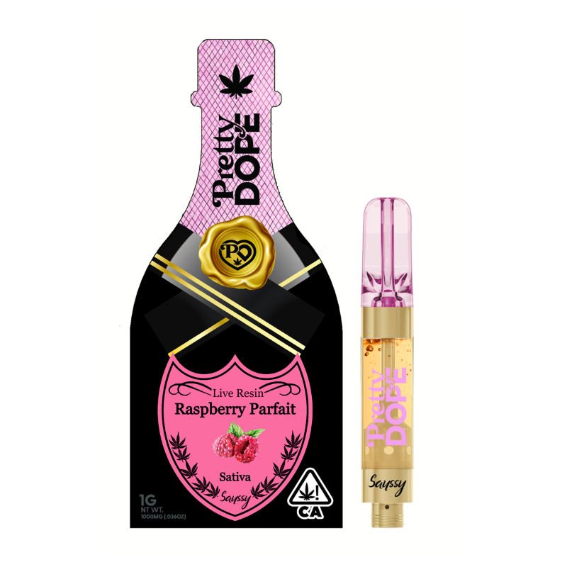 Raspberry Parfait Live Resin by pretty dope cart at Haven