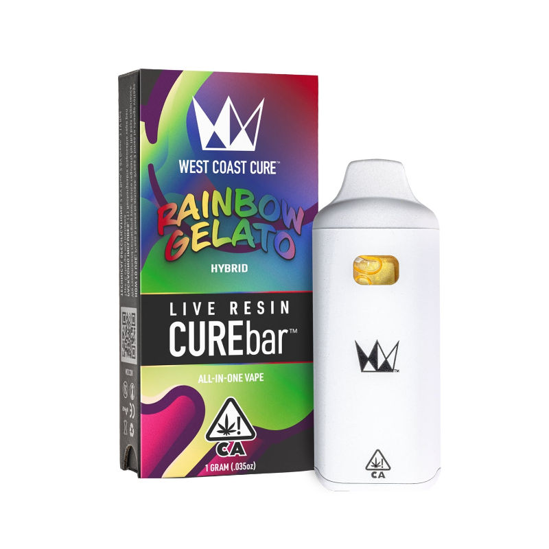 Rainbow Gelato Live Resin by west coast cure cart at Haven