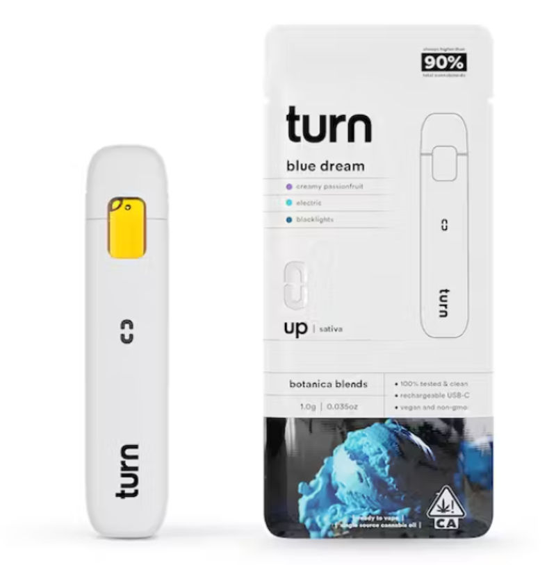 Blue Dream Up by turn cart at Haven