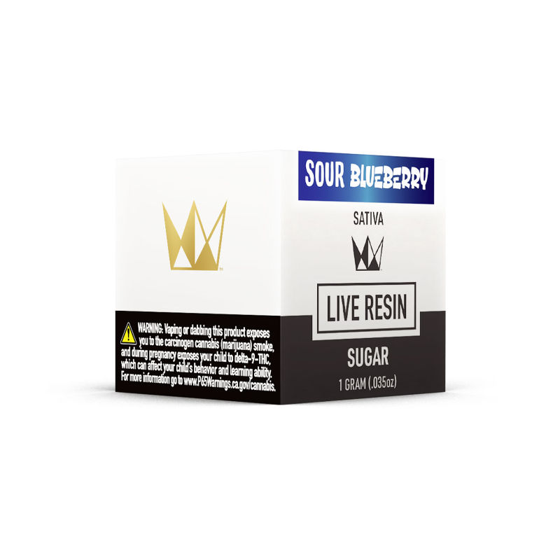 Sour Blueberry Live Resin Sugar by west coast cure concentrate at Haven