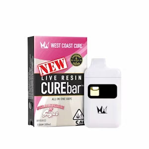 Strawberry n' Sugar Live Resin CUREbar by west coast cure cart at Haven
