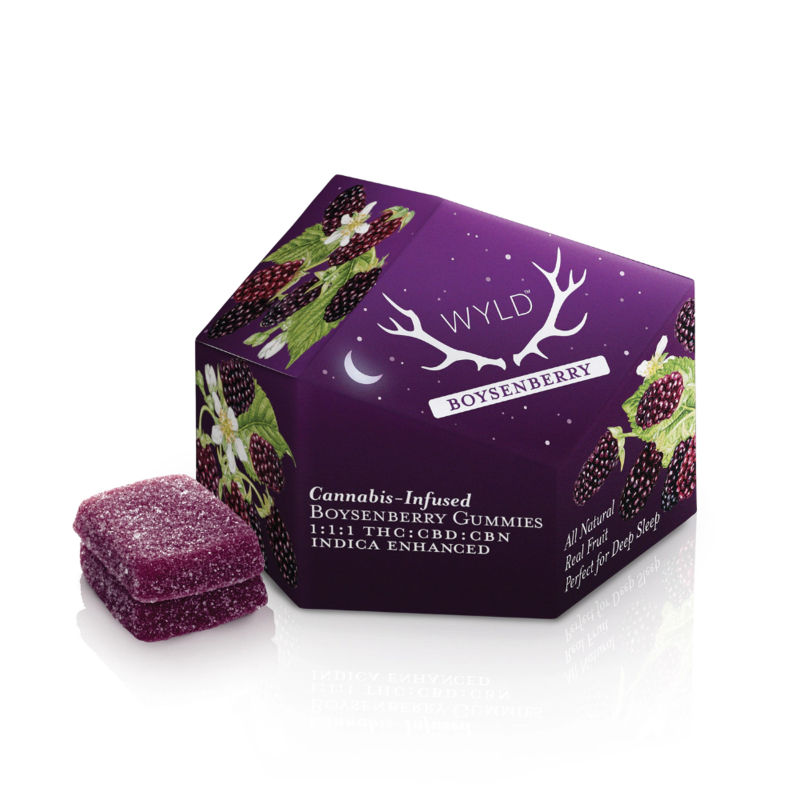 Boysenberry 1:1:1 THC:CBD:CBN by wyld edible at Haven