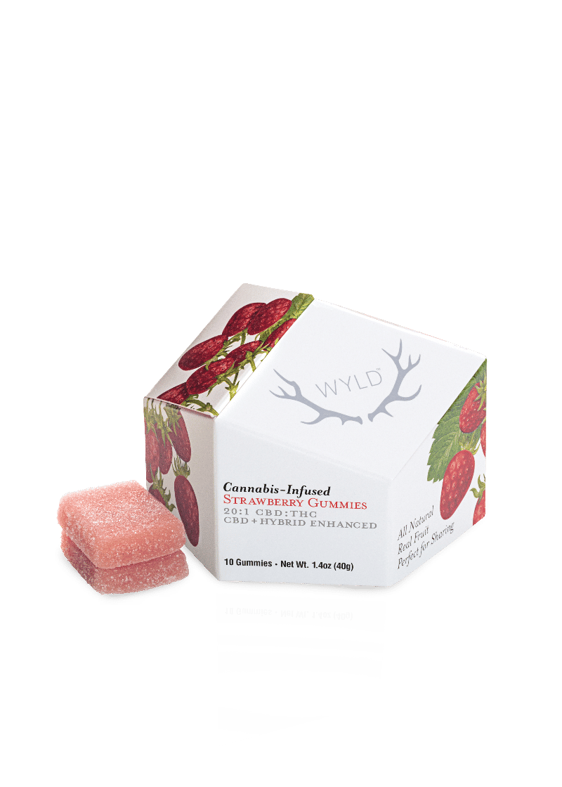 Strawberry 20:1 CBD:THC 2 by wyld edible at Haven