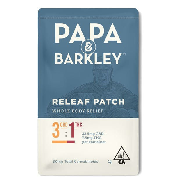  Releaf Transdermal Patch CBD Rich 3:1 30mg by papa & barkley topical at Haven