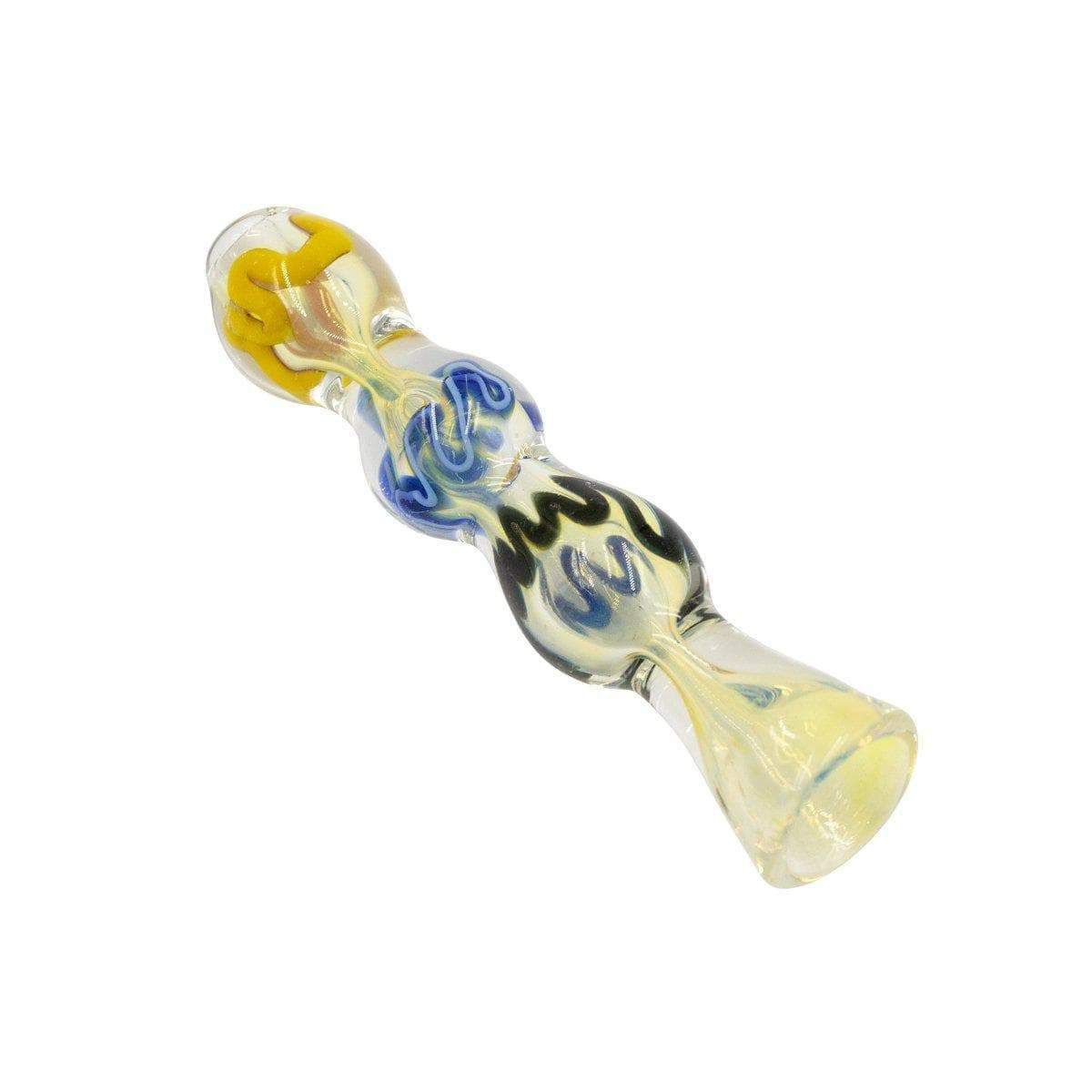 4" Triple Bubble Fumed Chillum by haven accessories at Haven