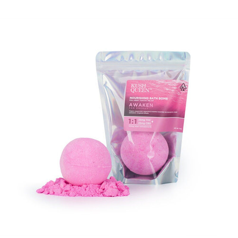 Awaken 1:1 Bath Bomb by kush queen topical at Haven